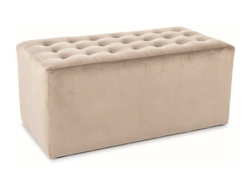 Signal Pouf in velluto Lori 2 Beige