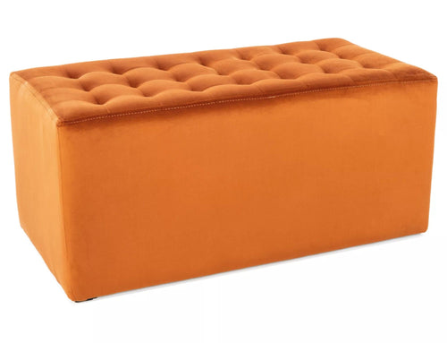 Signal Pouf in velluto Lori 2 Marrone