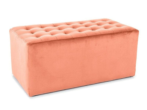 Signal Pouf in velluto Lori 2 Rosa
