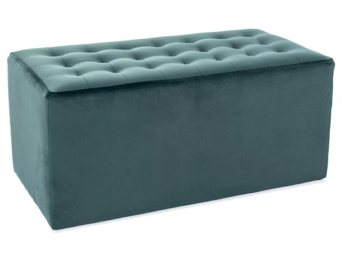 Signal Pouf in velluto Lori 2 Verde