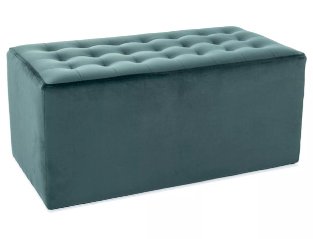 Signal Pouf in velluto Lori 2 Verde