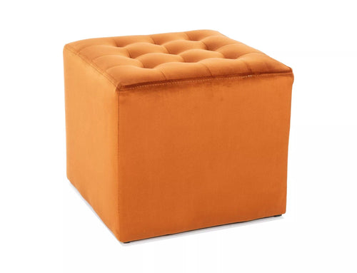 Signal Pouf in velluto Lori Marrone