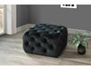 Signal Pouf in velluto Sophia Nero