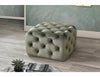 Signal Pouf in velluto Sophia Verde