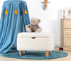 Pouf ottomano con contenitore in tessuto Moouv Bianco (1)