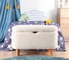 Pouf ottomano con contenitore in tessuto Moouv Bianco (2)