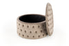 Halmar Pouf ottomano con contenitore in velluto Nunez Beige