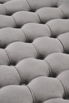 Halmar Pouf ottomano con contenitore in velluto Nunez Grigio