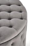 Halmar Pouf ottomano con contenitore in velluto Nunez Grigio