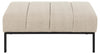 Actona Pouf ottomano in tessuto Caix Beige
