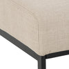 Pouf ottomano in tessuto Caix Beige (2)