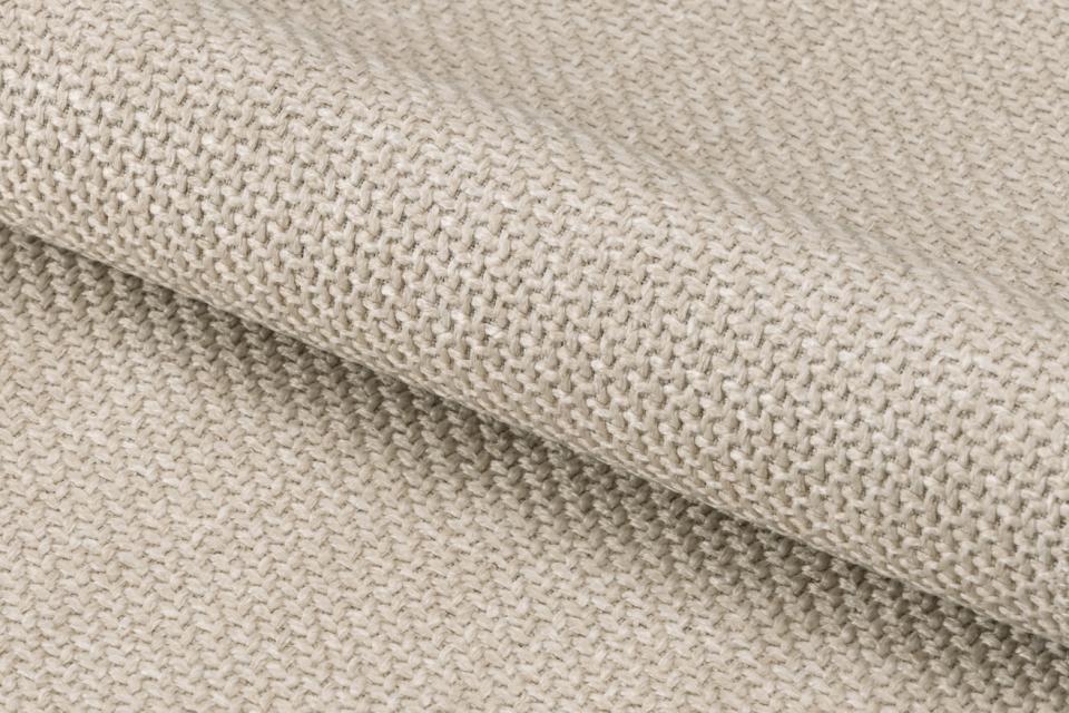 Actona Pouf ottomano in tessuto Caix Beige