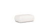 Pouf ottomano in tessuto Dionisia Bianco