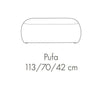 Pouf ottomano in tessuto Dionisia Bianco (4)