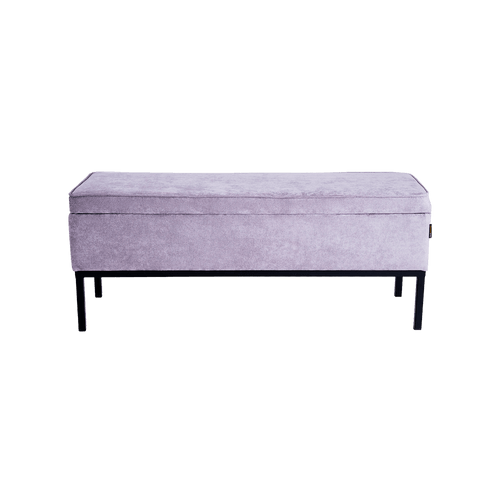 Pouf ottomano in tessuto Edi Lilla