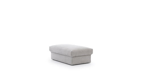 Pouf ottomano in tessuto Hermesito Grigio