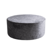 Pouf ottomano in tessuto Sari Grigio