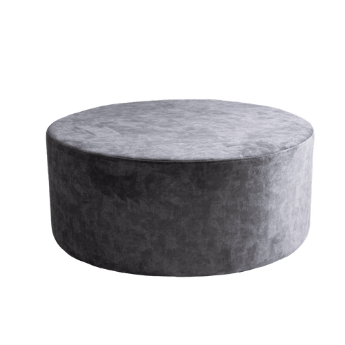 Pouf ottomano in tessuto Sari Grigio