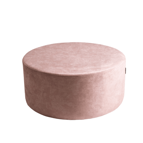Pouf ottomano in tessuto Sari Rosa