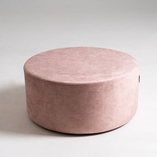 Pouf ottomano in tessuto Sari Rosa (1)