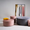 Pouf ottomano in tessuto Sari Rosa (2)