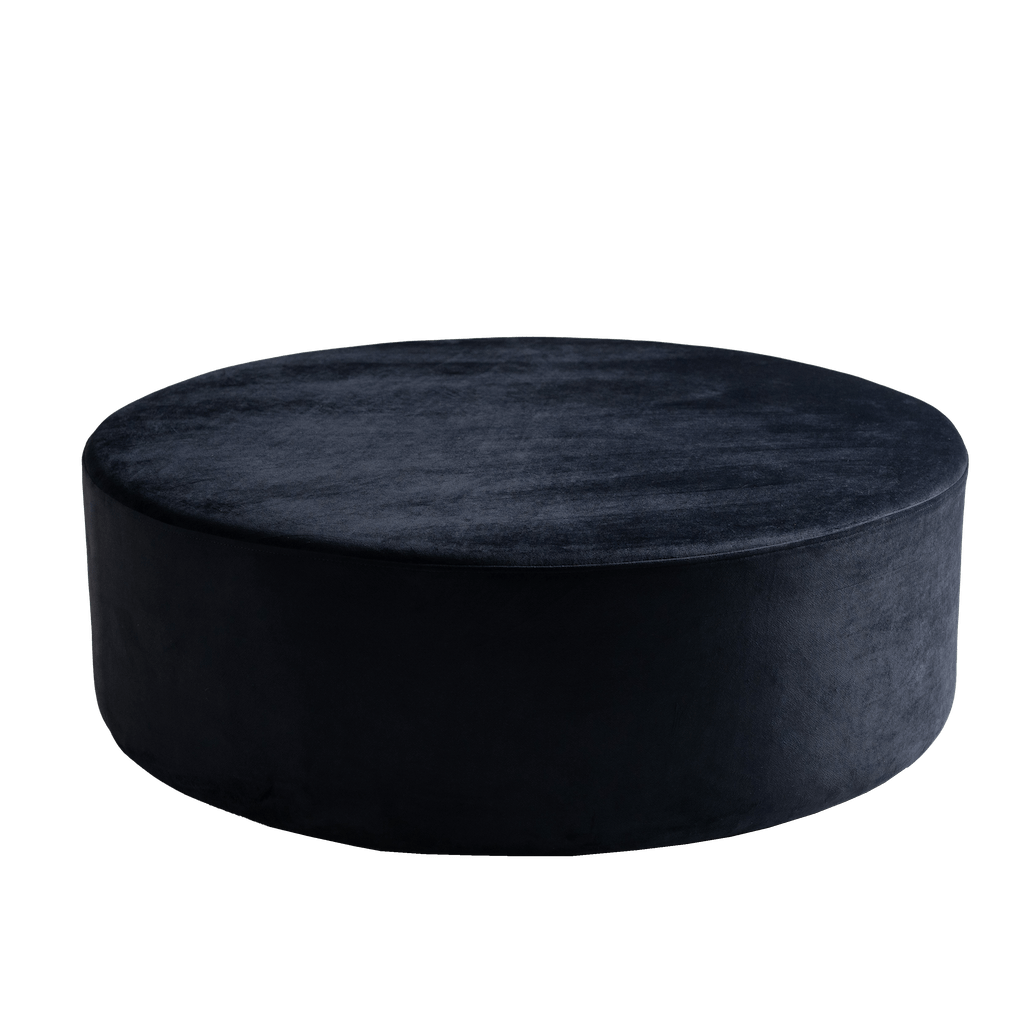 Pouf ottomano in tessuto Sari Violetto