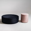 Pouf ottomano in tessuto Sari Violetto (2)