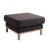 Pouf ottomano in tessuto Scandic Antracite