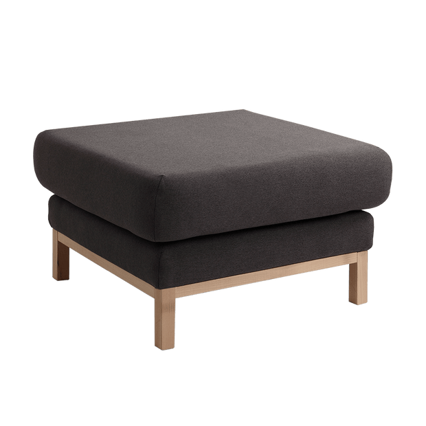 Pouf ottomano in tessuto Scandic Antracite
