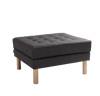 Pouf ottomano in tessuto Topic Wood Antracite