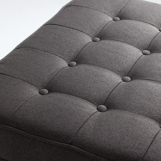 Pouf ottomano in tessuto Topic Wood Antracite (3)