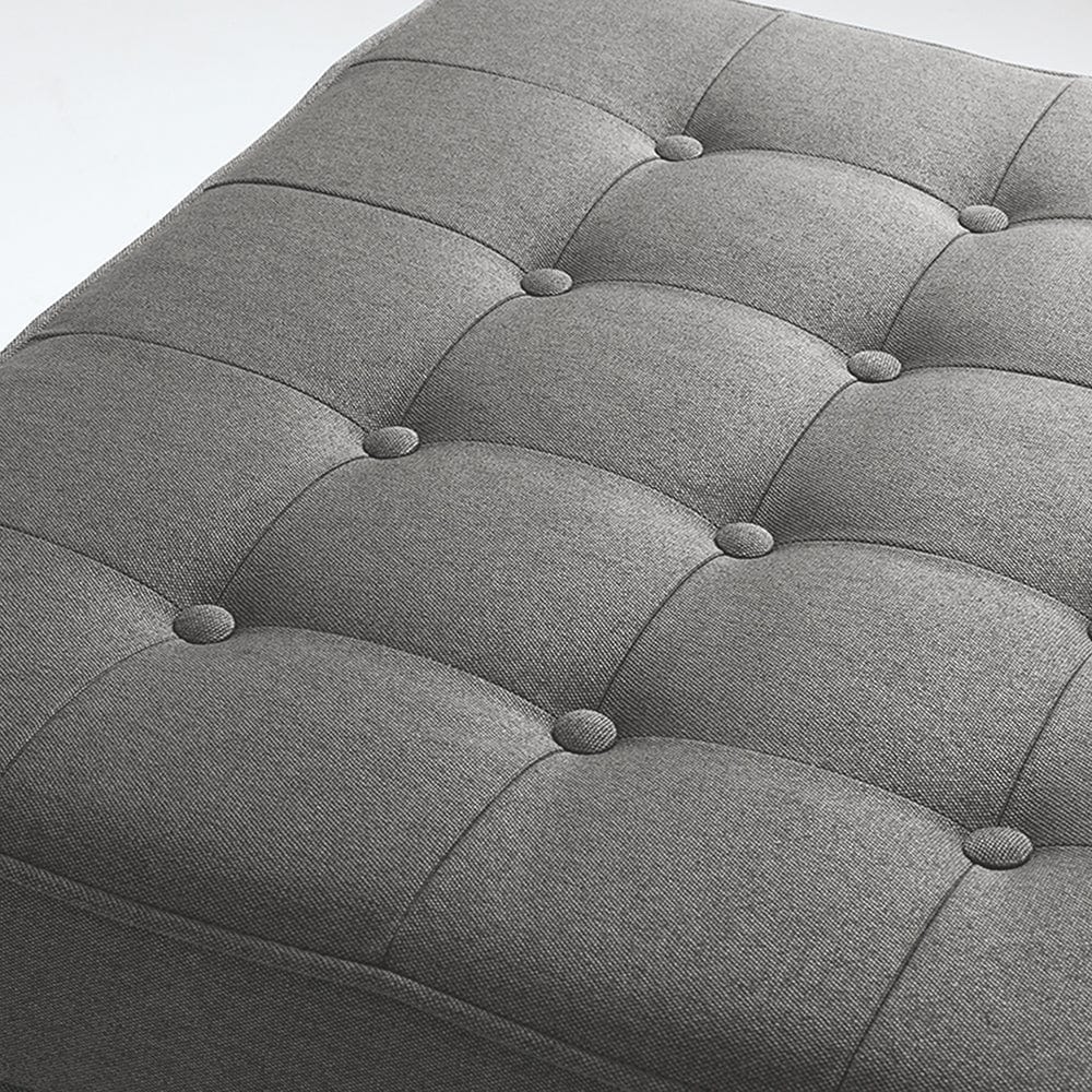 Pouf ottomano in tessuto Topic Wood Grigio (2)