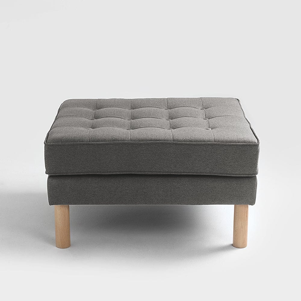 Pouf ottomano in tessuto Topic Wood Grigio (3)