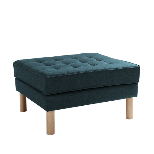 Pouf ottomano in tessuto Topic Wood Olio