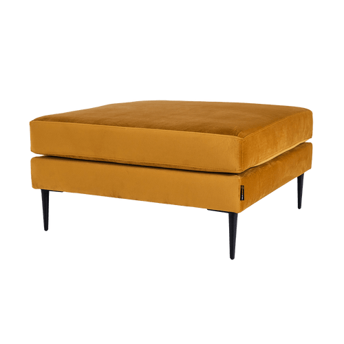Pouf ottomano in tessuto Vergan Arancia