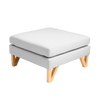 Pouf ottomano in tessuto Willy Grigio