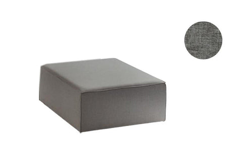 Pouf ottomano in tessuto Yapboz Grigio