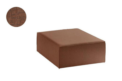 Pouf ottomano in tessuto Yapboz Ruggine
