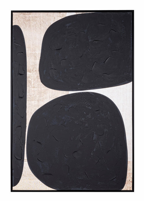 Bizzotto Quadro di tela Bold 25436 Spots Nero