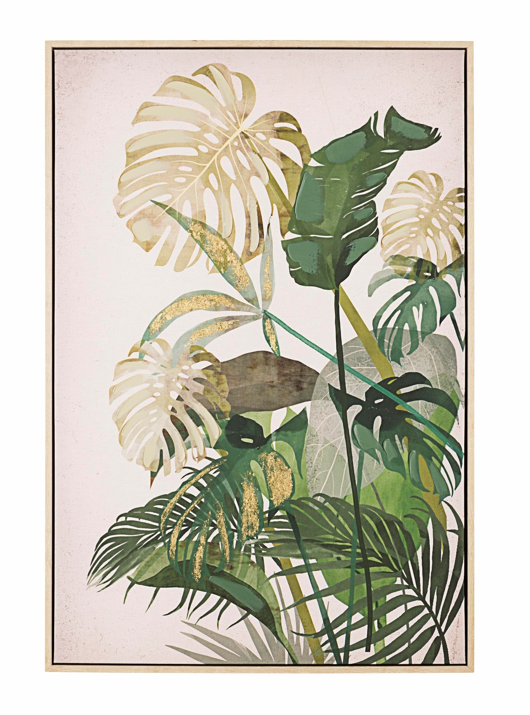 Bizzotto Quadro di tela Bold 30712 Jungle Verde