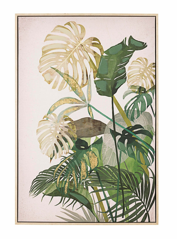 Bizzotto Quadro di tela Bold 30712 Jungle Verde