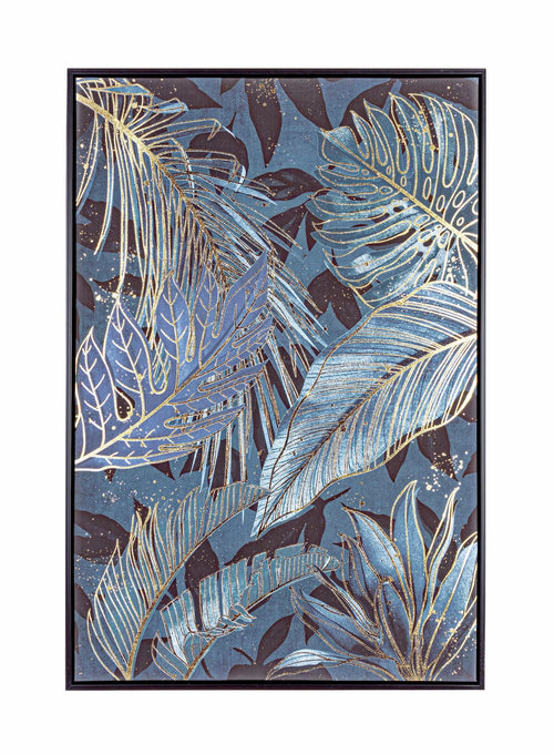 Bizzotto Quadro di tela Bold 512 Leafs II Multicolore
