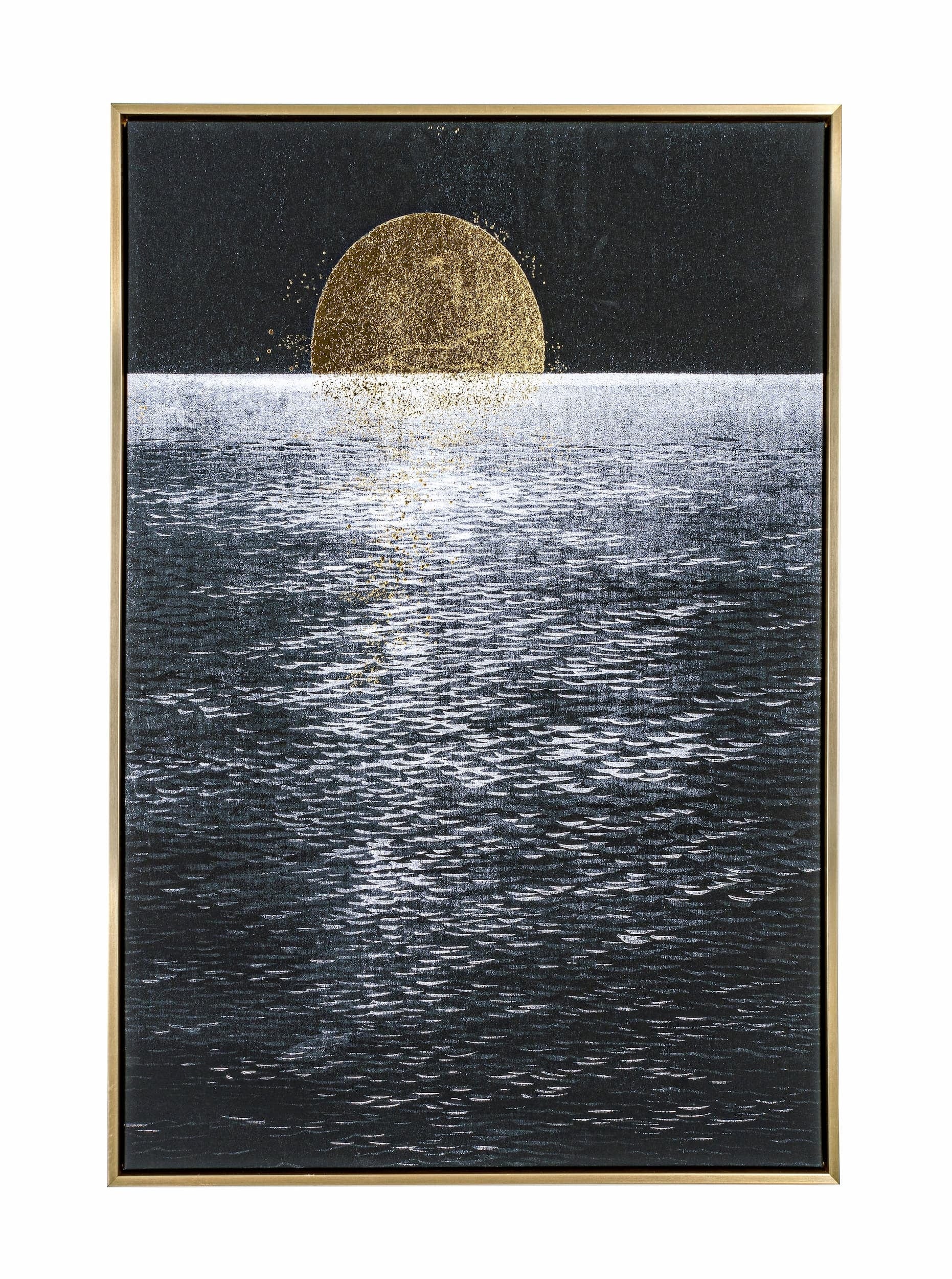 Bizzotto Quadro di tela Bold 585 Sea Night Multicolore