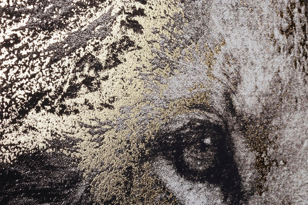 Bizzotto Quadro di tela Bold 906 Lion Oro