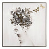 Bizzotto Quadro di tela Crown P2333-1 Lady Butterfly Multicolore