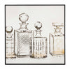 Bizzotto Quadro di tela Crown P2334-2 Bottles Multicolore