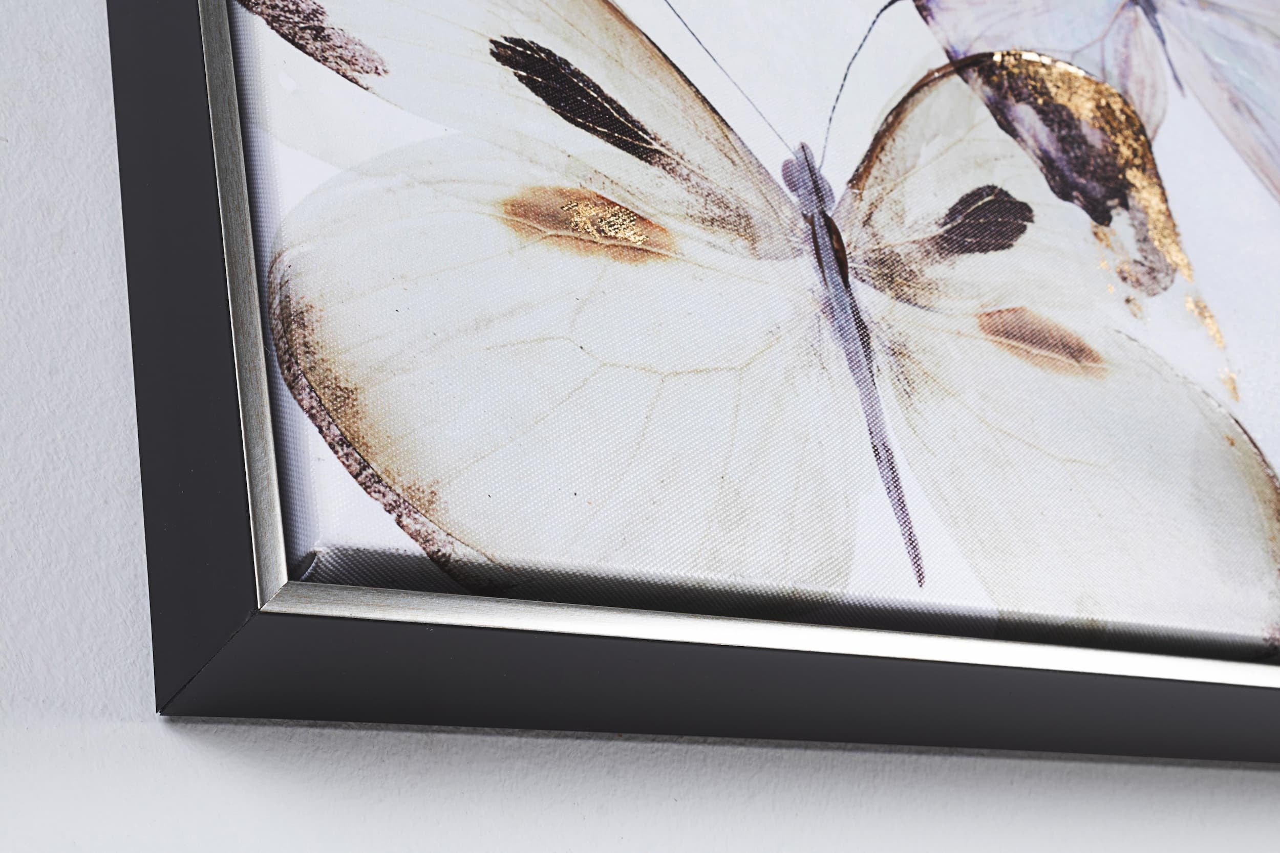 Bizzotto Quadro di tela Crown V042-1 Butterflies A Multicolore