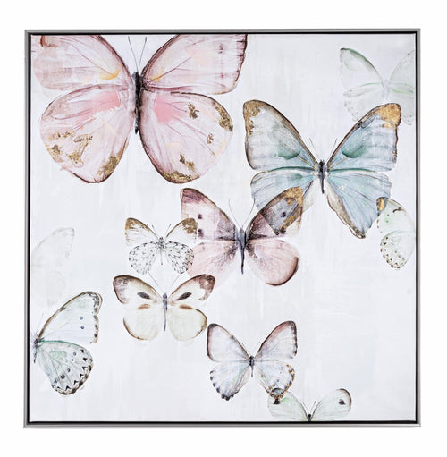 Bizzotto Quadro di tela Crown V042-2 Butterflies B Multicolore