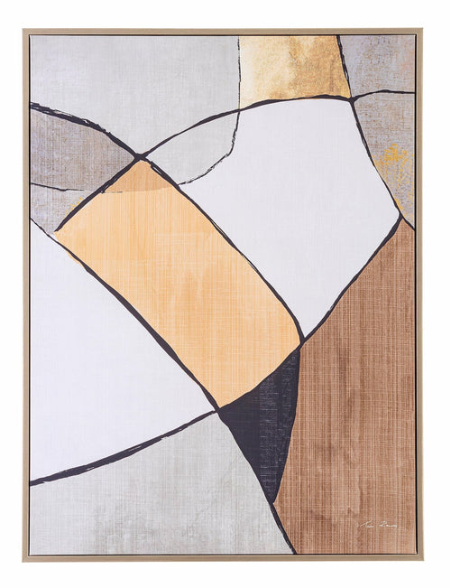 Bizzotto Quadro di tela Gallery 040 Abstract Lines II Multicolore