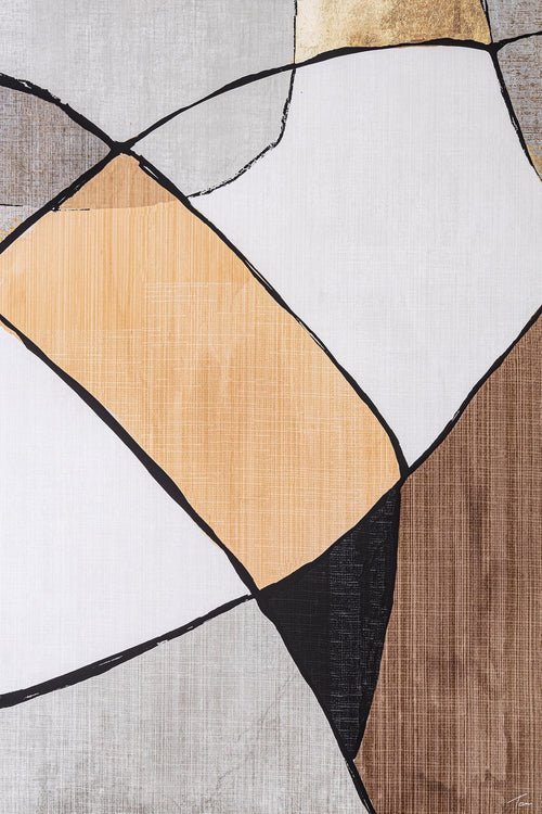 Bizzotto Quadro di tela Gallery 040 Abstract Lines II Multicolore
